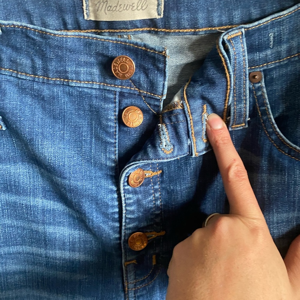 Madewell Button Front Slim Jeans